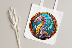 Stained Glass Dragon Sublimation Clipart Bundle - 24 designs Product Image 9