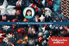 Realistic 4th of July Seamless Pattern Product Image 2