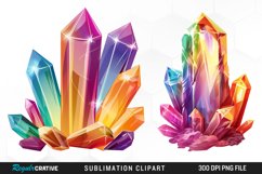 Watercolor Crystal Sublimation PNG Clipart Product Image 1