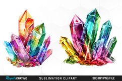 Watercolor Crystal Sublimation PNG Clipart Product Image 1