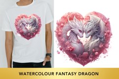 Watercolour Fantasy Dragon Clipart Product Image 1