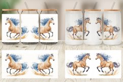 Watercolor Horse Glass Can Wraps Product Image 3