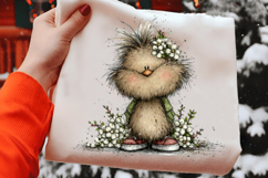 Watercolor Spring Easter Chick In Bloom Product Image 2