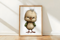 Watercolor Spring Easter Chick In Bloom Product Image 3