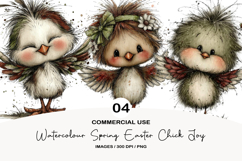 Watercolor Spring Easter Chick Joy Product Image 1