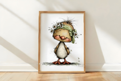 Watercolor Spring Easter Chick Smile Product Image 3