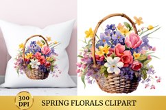 Watercolour Spring Florals Clipart Product Image 1