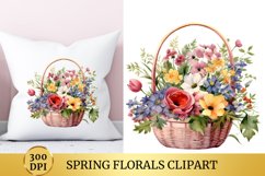 Watercolour Spring Florals Clipart Product Image 1
