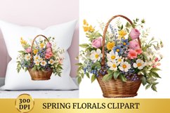 Watercolour Spring Florals Clipart Product Image 1