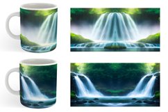 Waterfall Background Mug sublimation design Product Image 3