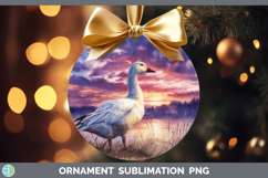 GorgeousWaterfowl Sunset Ornament design.