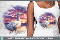 GorgeousWaterfowl Sunset Shirt design.