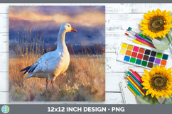 GorgeousWaterfowl Sunset Paper Backgrounds design.