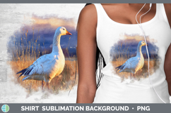 GorgeousWaterfowl Sunset Shirt design.