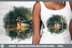 GorgeousWaterfowl Sunset Shirt design.