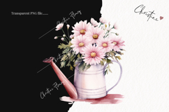 Pink Flower Watering Can | Spring PNG Product Image 2