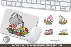 Mouse Pad Spring Watering Can Product Image 1