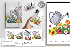 Digital Paper Spring Watering Can Product Image 1