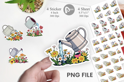 Spring Watering Can Sticker Product Image 1