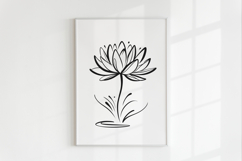 Minimalist Floral Line Art Clipart SVG | PNG | EPS Product Image 3