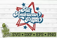 All American Papa Patriotic July 4th SVG File Product Image 2