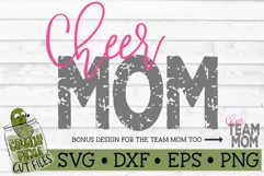 Cheer Mom & Bonus Team Cheerleader Mom SVG File Product Image 2