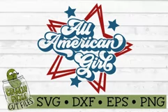 All American Girl Patriotic SVG File Product Image 2