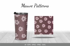 Mauve Flowers Digital Paper Product Image 1