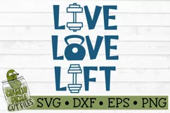 Live Love Lift Fitness SVG File Product Image 2