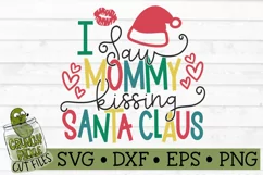 I saw Mommy Kissing Santa Claus SVG File Product Image 2