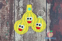 Cartoon Cheerful Watermelon In The Hoop Keyfob Product Image 1