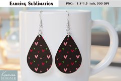 Cute Watermelon Design| Fruit Earrings Sublimation Product Image 1