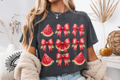 Watermelon Coquette Bow PNG, Summer PNG, Summer Coquette PNG Product Image 4