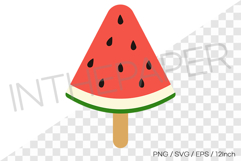 Triangle watermelon ice bar illustration PNG SVG EPS clipart Product Image 1
