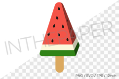 Long triangle watermelon bar illust PNG SVG EPS clipart Cool Product Image 1