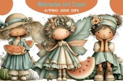 Watermelon Girl Clipart Product Image 1