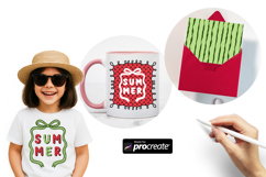 Sweet Watermelon Procreate Brush Set Product Image 5