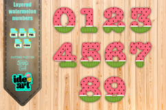 Layered Watermelon Numbers Product Image 1