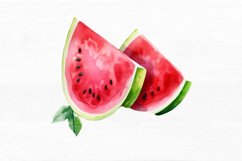 Watermelon Pieces Watercolor Sublimation Clipart Product Image 6