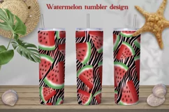Watermelon tumbler design | Zebra tumbler design Product Image 1