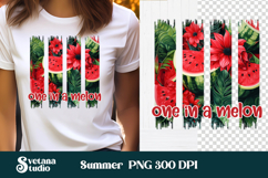 Watermelon brushstroke clipart PNG | Summer sublimation Product Image 1