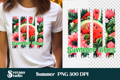 Watermelon brushstroke clipart PNG | Summer sublimation Product Image 1