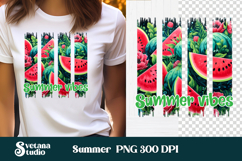 Watermelon brushstroke clipart PNG | Summer sublimation Product Image 1