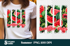 Watermelon brushstroke clipart PNG | Summer sublimation Product Image 1