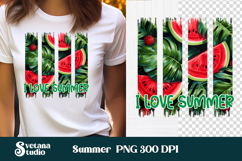 Watermelon brushstroke clipart PNG | Summer sublimation Product Image 1