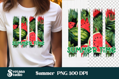 Watermelon brushstroke clipart PNG | Summer sublimation Product Image 1