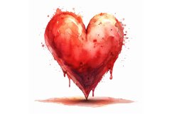 Flowers Heart Shape Cupid&#039;s Canvas Painting Love Product Image 2