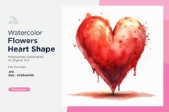 Flowers Heart Shape Cupid&#039;s Canvas Painting Love Product Image 1