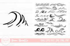 Wave Doodle Clipart SVG Cut File Bundle Product Image 1