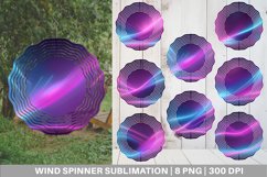 Wave Dynamic Pink Blue Wind Spinner | Sublimation Spinner De Product Image 1